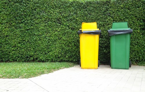 Professional waste removal service collecting business waste.